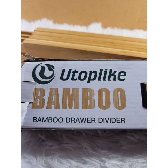Utoplike Bamboo Drawer Dividers- Set of 4 - Picture 4 of 7